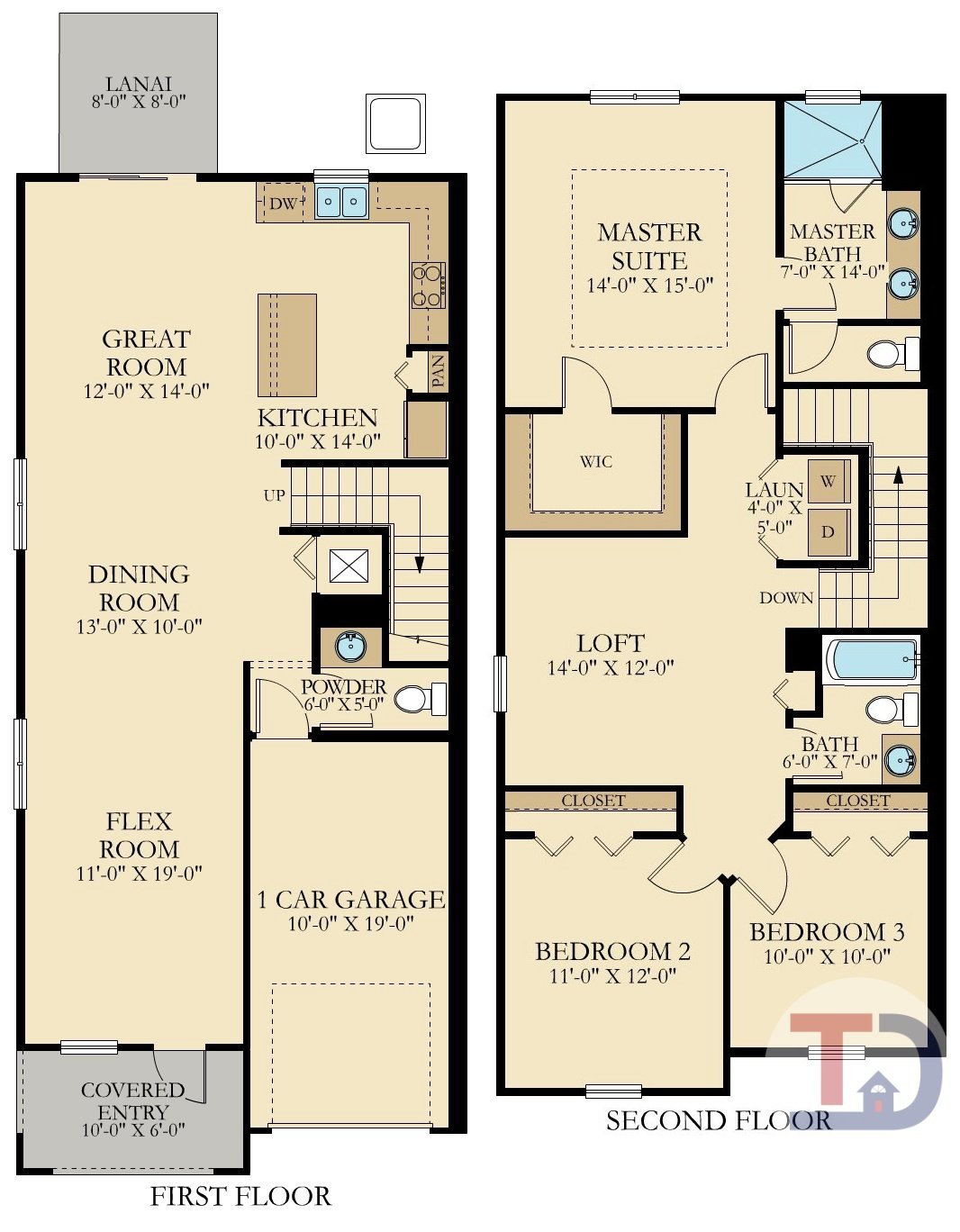 Camelia -1848 sq ft - 3 Bed