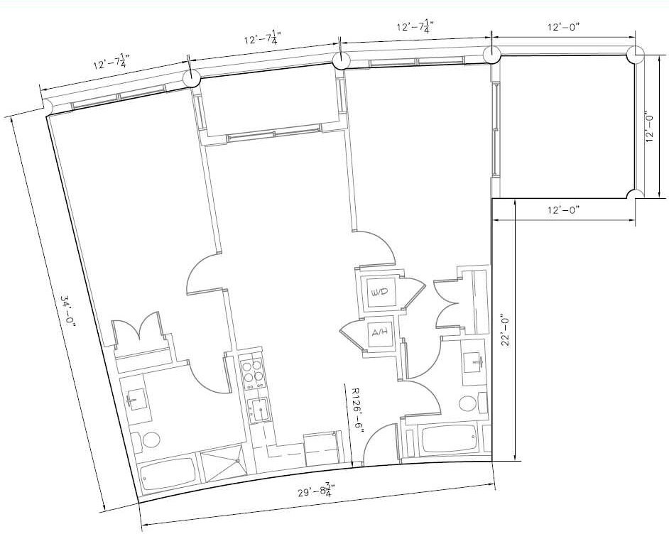 Da Vinci Corner Balcony - Exterior - 2 Bed/2 Bath - 1,269 Sq. Ft.