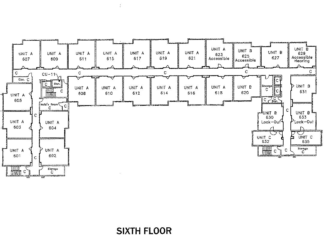 Floor Six Site Plan StaySky Suites  