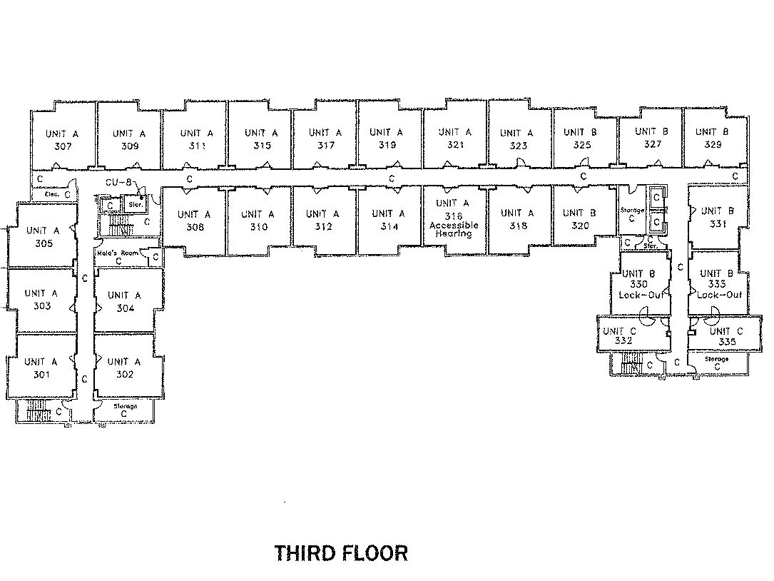 Floor Three Site Plan StaySky Suites 