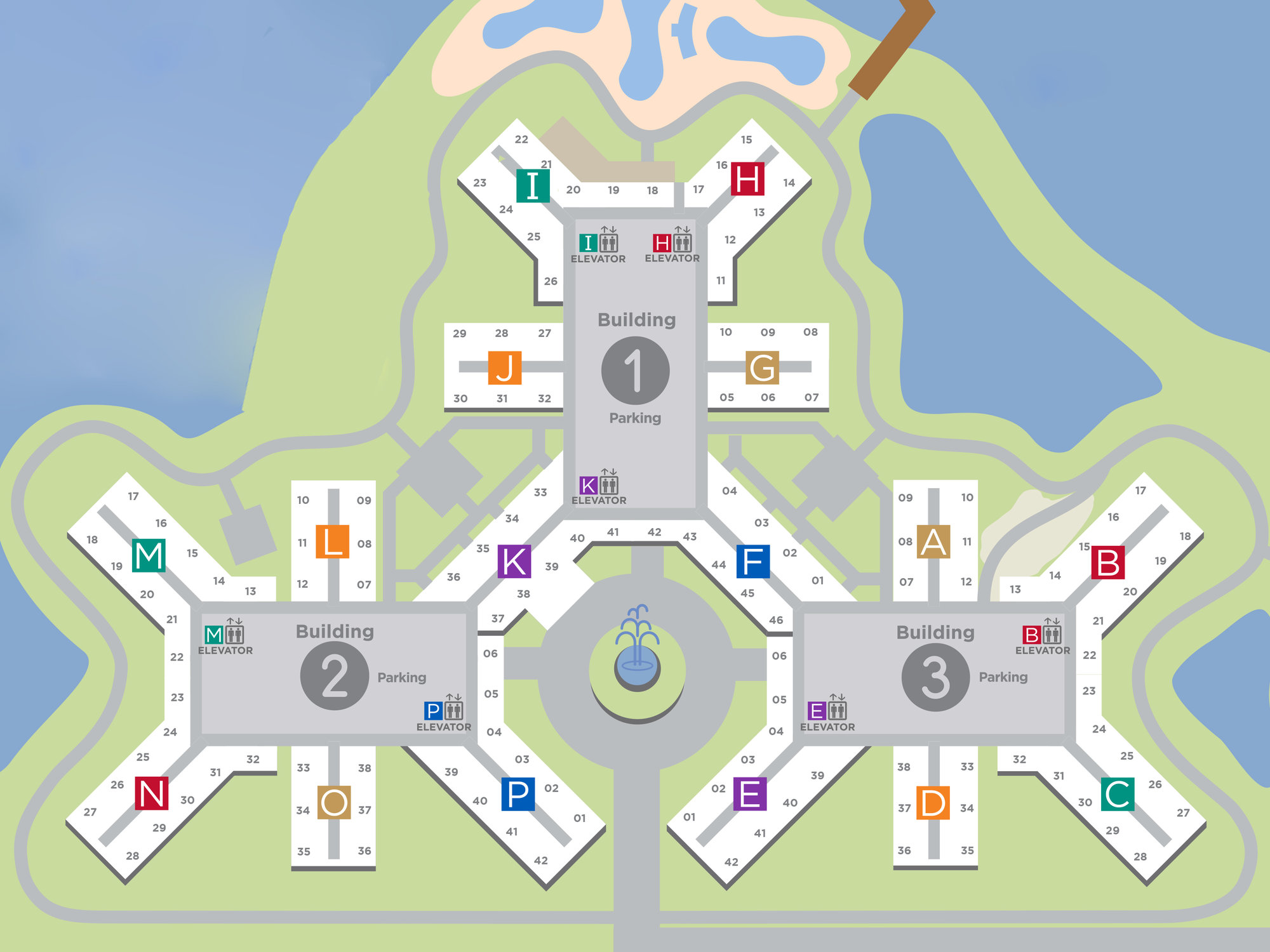 The Grove Resort Site Map Buildings
