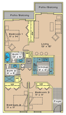 Bahama Bay floor plan Abacos