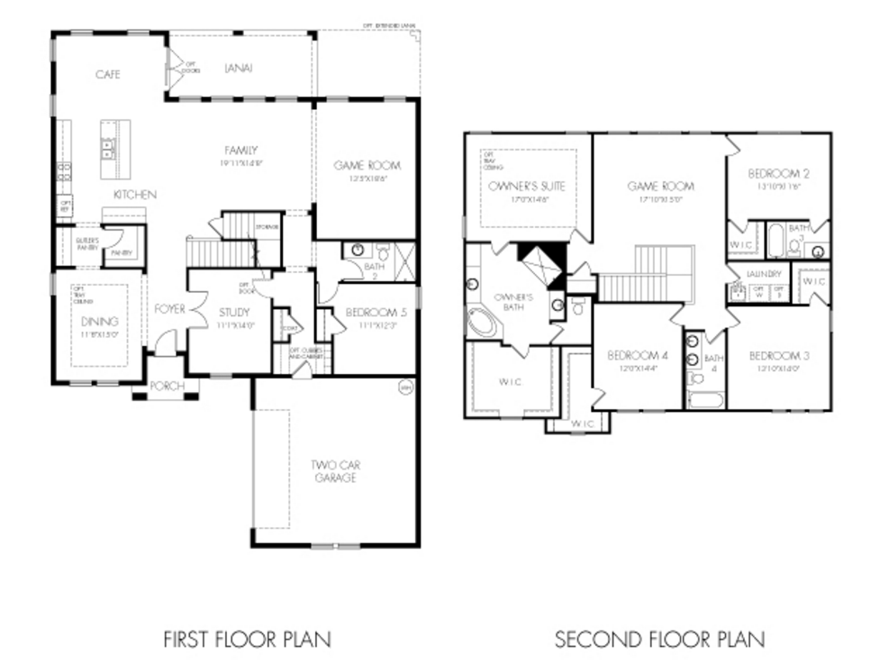 Camellia floor plan Estates at Parkside 