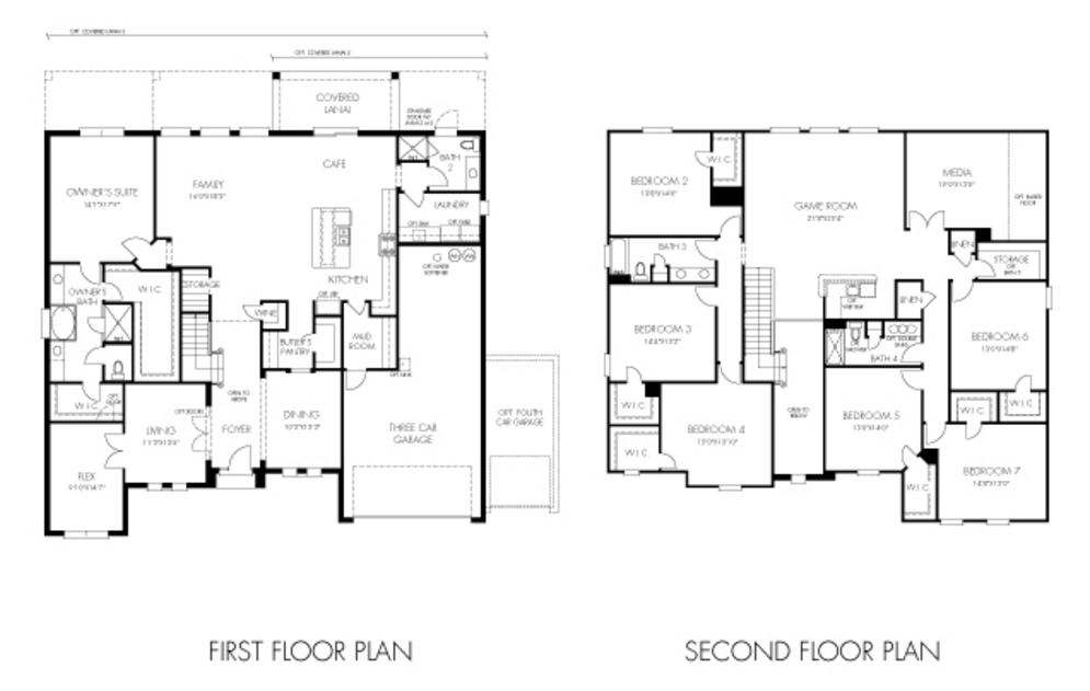 Del Rio III floor plan Estates at Parkside