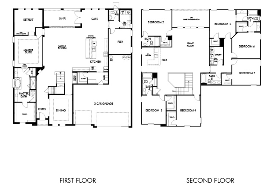 Granada floor plan Estates at Parkside 