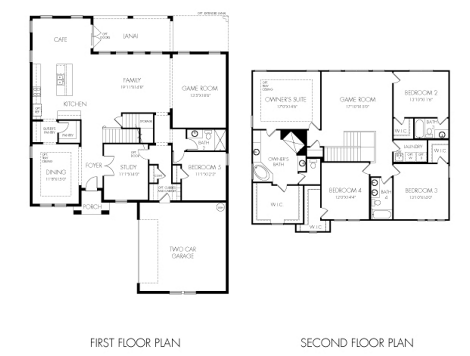 Jasmine floor plan Estates at Parkside 