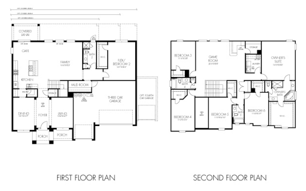 Kerrville II floor plan Estates at Parkside