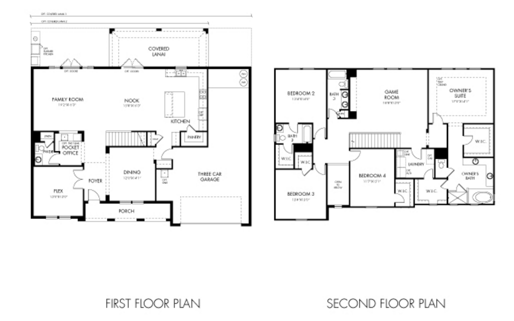 Tara floor plan Estates at Parkside